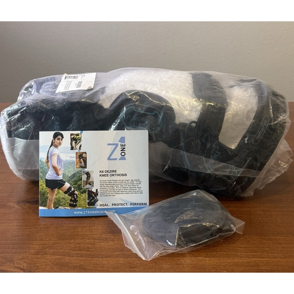 Z1 K6 Hinged Unloader Knee Brace ACL PCL MCL  S21 Thigh 24-25.5" Calf 18-19.5"